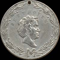 Medal with Ludwig van Beethoven...