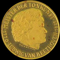 Medal with Ludwig van Beethoven...