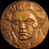 Medal with Ludwig van Beethoven...