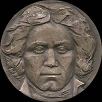 Medal with Ludwig van Beethoven...