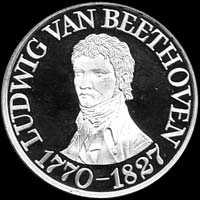 Medal with Ludwig van Beethoven...