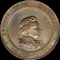 Medal with Ludwig van Beethoven...