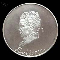 Medal with Ludwig van Beethoven...