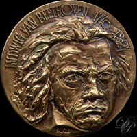 Medaille avec Ludwig van Beethoven...