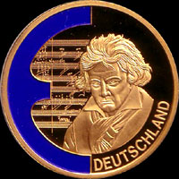 Medal with Ludwig van Beethoven...