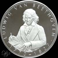 Medal with Ludwig van Beethoven...