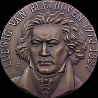 Coin with Ludwig van Beethoven...