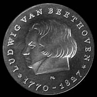 Coin of Ludwig van Beethoven...