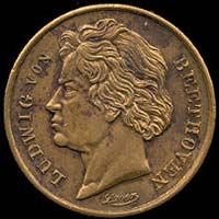 Medal with Ludwig van Beethoven...