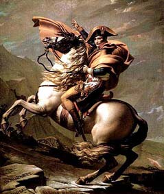 Jacques-Louis David: Napoléon au Saint Bernard (1800)