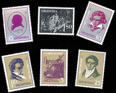 Timbres Beethoven - Albanie 1970