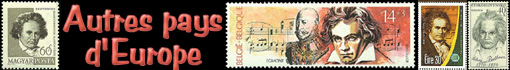 Ludwig van Beethoven :  timbres des autres pays d'Europe...